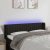 LED uzglavlje crno 147x16x78/88 cm od tkanine