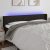 LED uzglavlje crno 203x16x78/88 cm od tkanine