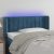 LED uzglavlje tamnoplavo 83x16x78/88 cm baršunasto