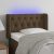 LED uzglavlje tamnosmeđe 83x16x78/88 cm od tkanine