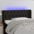 LED uzglavlje crno 93x16x78/88 cm od tkanine