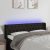 LED uzglavlje crno 163x16x78/88 cm od tkanine
