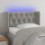 LED uzglavlje svjetlosivo 83x16x78/88 cm baršunasto