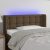 LED Uzglavlje tamnosmeđe 103x16x78/88 cm od tkanine