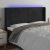 LED uzglavlje crno 203 x 16 x 118/128 cm baršunasto