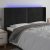 LED uzglavlje crno 163 x 16 x 118/128 cm baršunasto
