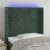 LED uzglavlje tamnozeleno 103x16x118/128 cm baršunasto