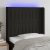 LED uzglavlje crno 103 x 16 x 118/128 cm od tkanine
