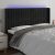LED uzglavlje crno 183 x 16 x 118/128 cm baršunasto