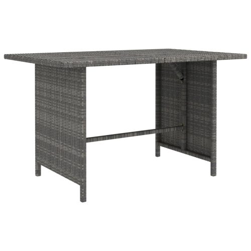 Vrtni blagovaonski stol sivi 110 x 70 x 65 cm od poliratana