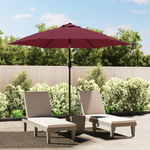 Vrtni suncobran s metalnim stupom 300 cm bordo