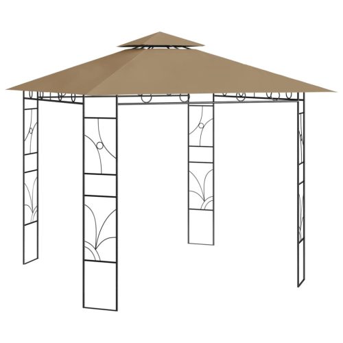 Sjenica 3 x 3 x 2,7 m smeđe-siva 160 g/m²