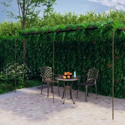 Vrtna pergola antikna smeđa 6 x 3 x 2,5 m željezna