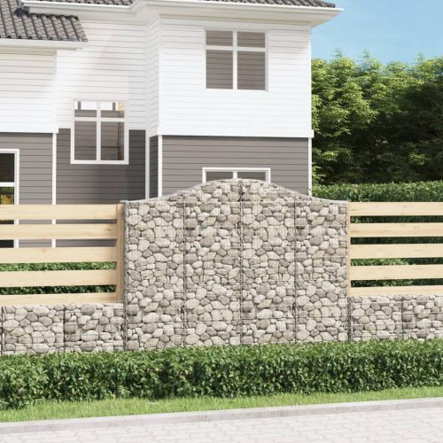 Lučne gabionske košare 6 kom 200x30x160/180cm pocinčano željezo