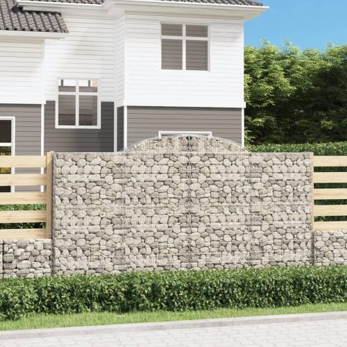 Lučne gabionske košare 2 kom 300x30x160/180cm pocinčano željezo