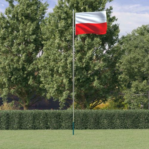 Poljska zastava i jarbol 6,23 m aluminijska