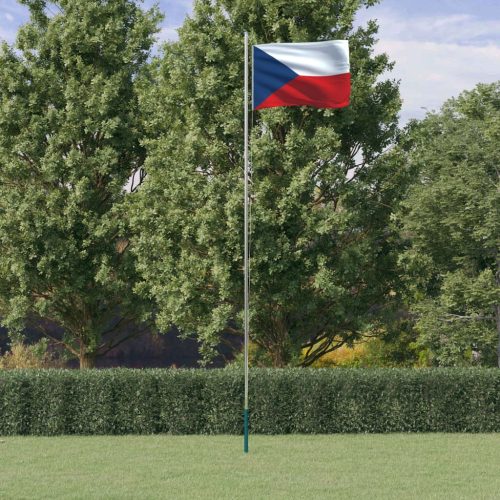 Češka zastava i jarbol 6,23 m aluminijska