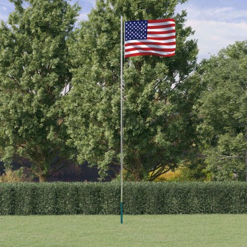 Američka zastava i jarbol 6,23 m aluminijska