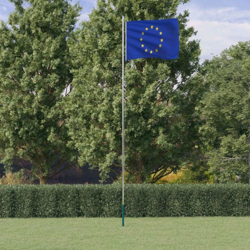 Europska zastava i jarbol 6,23 m aluminijski