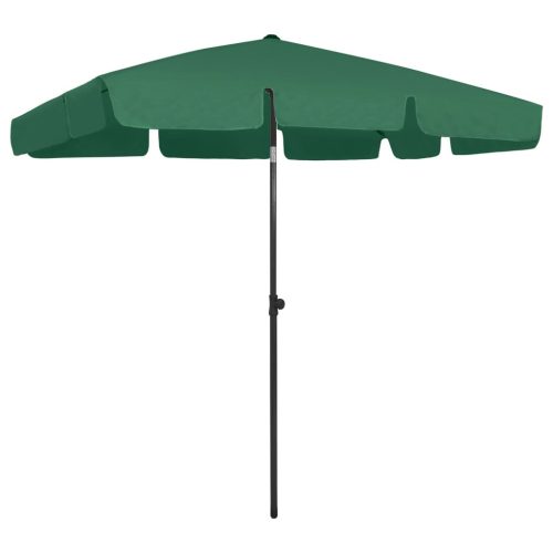 Suncobran za plažu zeleni 200 x 125 cm