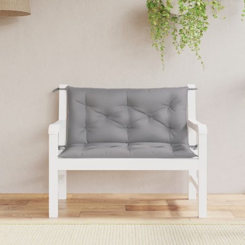Jastuk za vrtnu klupu sivi 100 x (50+50) x 7 cm tkanina Oxford