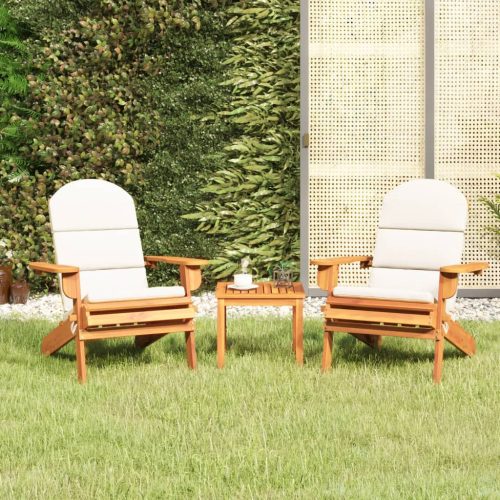 3-dijelna vrtna garnitura Adirondack masivno bagremovo drvo