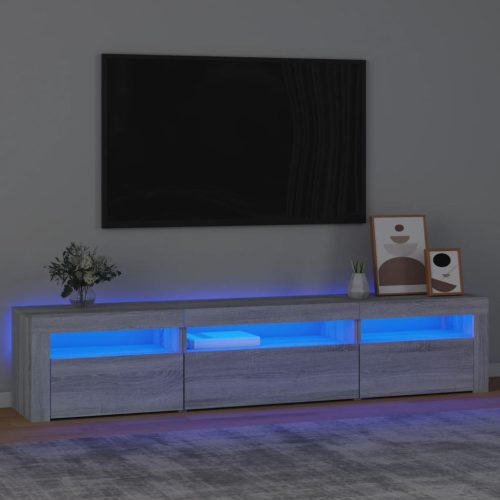 TV ormarić s LED svjetlima boja hrasta sonome 195x35x40 cm