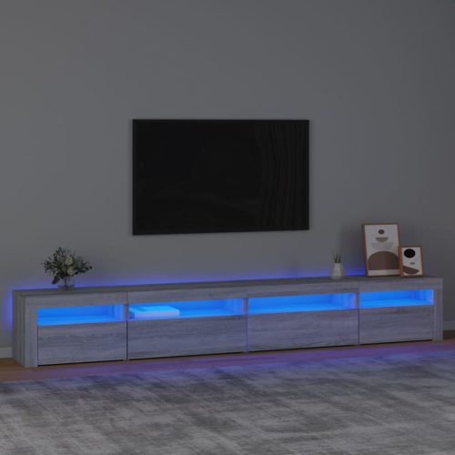 TV ormarić s LED svjetlima boja hrasta sonome 270x35x40 cm