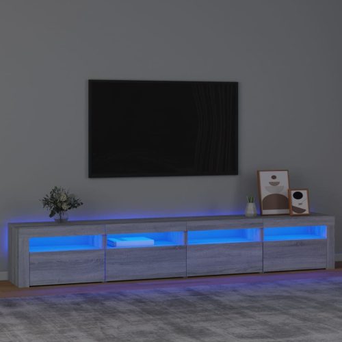 TV ormarić s LED svjetlima boja hrasta sonome 240x35x40 cm