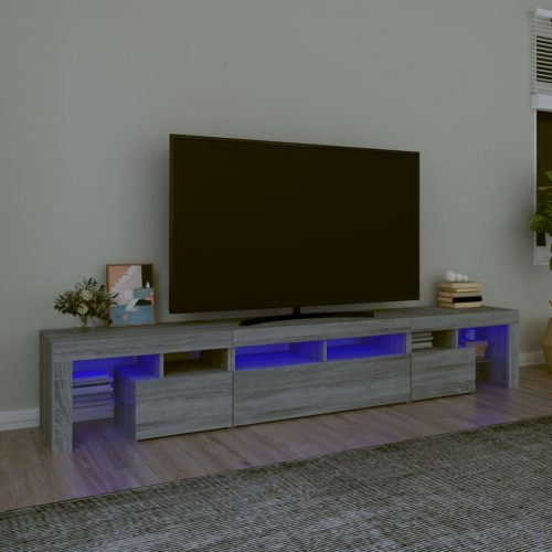 TV ormarić s LED svjetlima boja hrasta sonome 230x36,5x40 cm