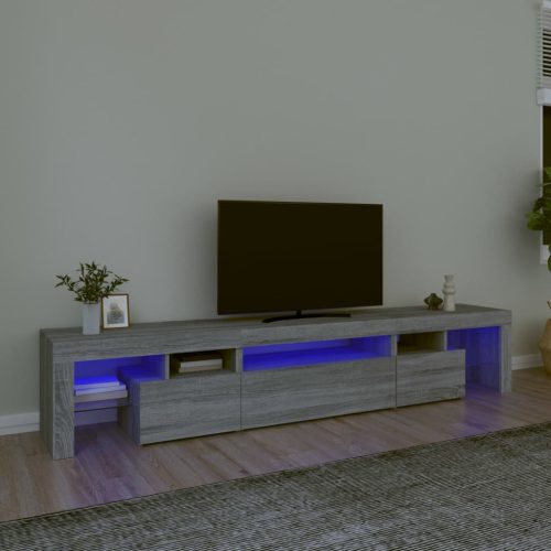 TV ormarić s LED svjetlima boja hrasta sonome 215x36,5x40 cm