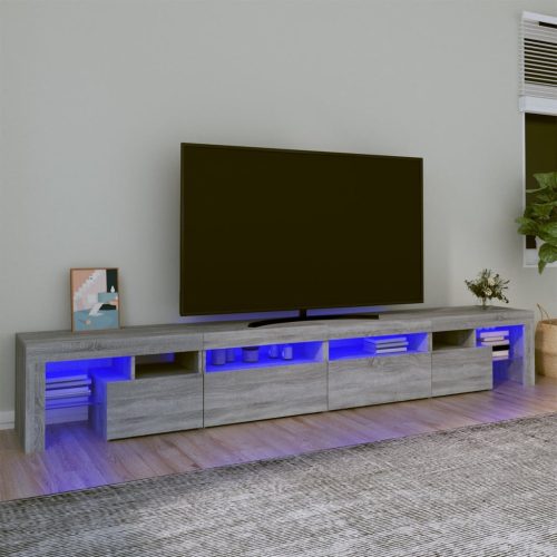 TV ormarić s LED svjetlima boja hrasta sonome 260x36,5x40 cm