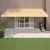 Tenda na uvlačenje žuto-bijela 5 x 3 m od tkanine i aluminija