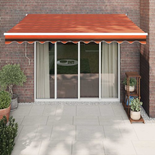 Automatska tenda na uvlačenje narančasto-smeđa 3,5 x 2,5 m