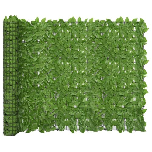 Balkonski zastor sa zelenim lišćem 500 x 150 cm