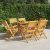 Sklopive vrtne stolice 6 kom 55x62x90 cm od masivne tikovine