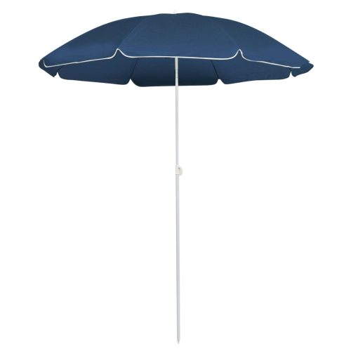 Vrtni suncobran s čeličnim stupom 180 cm plavi