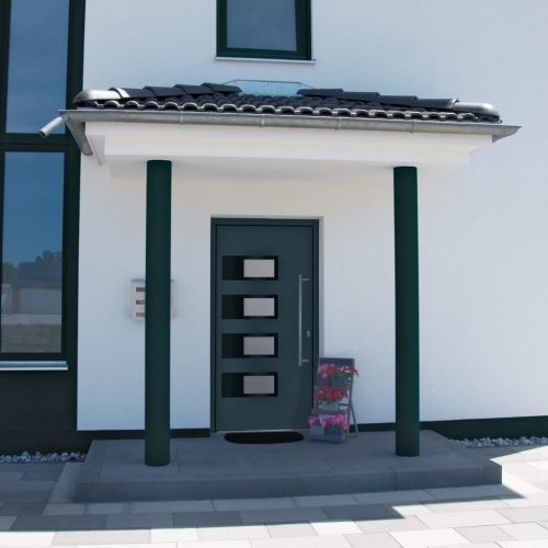 Ulazna vrata antracit 100 x 200 cm od aluminija i PVC-a
