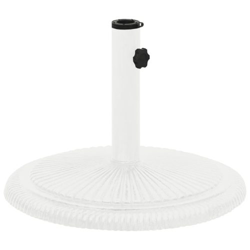 Stalak za suncobran bijeli 45 x 45 x 30 cm od lijevanog željeza