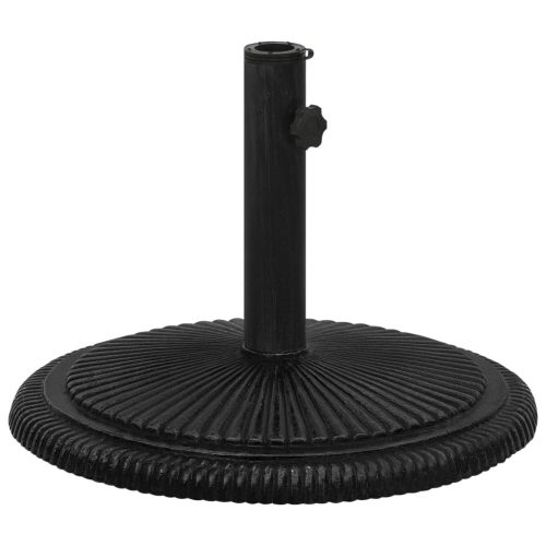 Stalak za suncobran crni 45 x 45 x 30 cm od lijevanog željeza