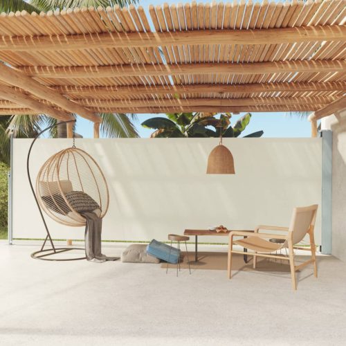 Uvlačiva bočna tenda za terasu 180 x 600 cm krem