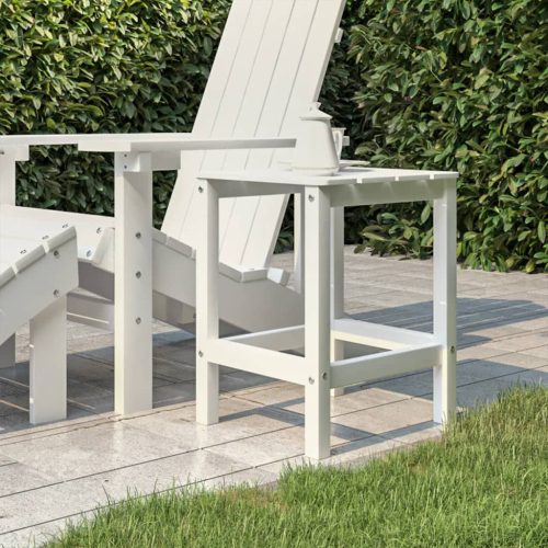 Vrtni stol Adirondack bijeli 38 x 38 x 46 cm HDPE