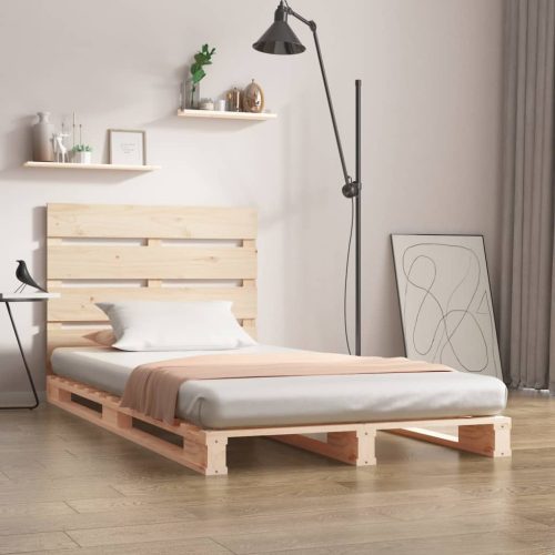 Okvir za krevet od borovine 90 x 190 cm jednokrevetni