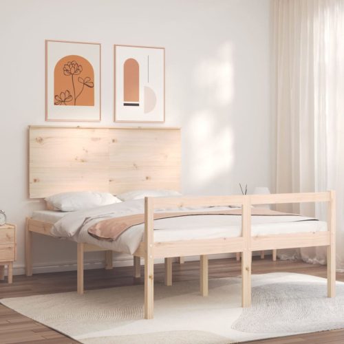 Krevet za starije s uzglavljem 120x200 cm od masivnog drva