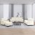4-dijelni set sofa s jastucima krem baršunasti