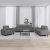 3-dijelni set sofa tamnosivi od tkanine
