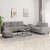 3-dijelni set sofa smeđesivi od tkanine