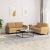 2-dijelni set sofa smeđi baršunasti