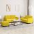 3-dijelni set sofa s žuti baršunast