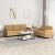 2-dijelni set sofa smeđi baršunasti